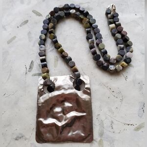 Artisan Gemstone Beaded Statement Necklace